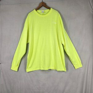 High Visibility Long Sleeve Tee Men's 2XL Frito Lay Jerzees Dri Power Yellow